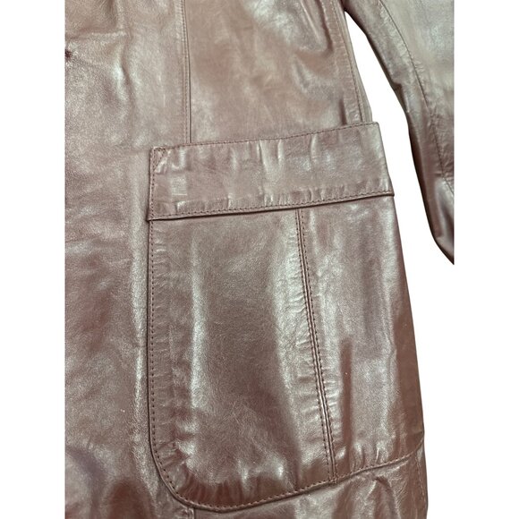 Wilsons Suede & Leather Mens Brown Blazer Jacket Size 36 SKU 7188 - Picture 9 of 16